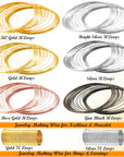 Jewelry Memory Wire Stainless Steel Craft Wire for Jewelry Making Necklace Bracelet Ring Earring Crafts Supplies DIY Jewelry Making Wire (6 Colors*4 Yards, 320 Coils)