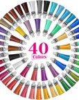 200Pcs Leather Keychain Tassels Bulk for Crafts, Acrylic Blanks, Charms, Earrings, Bracelets and Jewelry Making (40 Colors)
