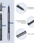 Drawing Pens Black Art Pens for Drawing 12 Size Waterproof Ink Pens for Artists Sketching, Manga, Writing
