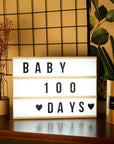 Cinema Light Box Personalized Neon Signs, Warm White Leds Lightbox with Letters, Numbers, Symbols