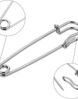 Large Safety Pins Pack of 40, Safety Pins Heavy Duty Assorted (2", 2.5", 3"), Blanket Pins Safety Pin Extra Sturdy Bulk Pins for Blankets, Skirts, Crafts, Kilts