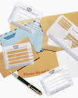 4 Style Envelope Addressing Guide Stencil, Templates Ruler Guide Straight Spacing Line Thank You Card for Mother'S Day Valentine'S Day Scrapbooking Template Journal Lettering Writing