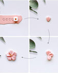 Mini Polymer Clay Cutters - 15 Shapes Mini Flower Polymer Clay Cutters for Earrings Making, Leaf Clay Earring Cutter Set, Clay Cutters for Polymer Clay Jewelry