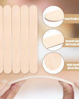 60 Pieces Jumbo Craft Sticks, 8 Inch Natural Wooden Popsicle Sticks, Multi-Functional Ice Cream Sticks for Crafts, Tongue Depressors, Hair Removal and Waxing Sticks, Plant Labels, DIY Classroom Crafts