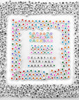 800 PCS Letter Beads for Bracelets, Colorful Alphabet Beads for Jewelry Making with Acrylic round Beads, Heart, Star Charms and 52' Elastic String Thread (Multicolor800)