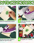 Iron on Patches for Clothing: 100Pcs Random Assorted Styles Funny Patch Repair Embroidered Appliques for Clothes Sew On/Iron on Jackets Backpacks Hat Dress Fabric for DIY Accessories
