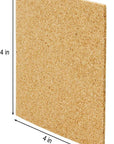 36 PCS Self-Adhesive Cork Sheets 4"X 4" for DIY Coasters, Cork Board Squares, Cork Tiles, Cork Mat, Mini Wall Cork Board with Strong Adhesive-Backed