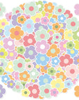 630 Pieces Mini Flower Stickers for Scrapbooking Mini Flower Shapes Stickers 10 Sheets Aesthetic Flower Stickers Self Adhesive Flower Shapes Decals Pastel Stickers for Water Bottle, Arts Craft