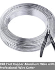Aluminum Wire, 18 Gauge 328 FT Metal Wire Bendable Sculpting Aluminum Wire 1Mm for Crafts Jewelry Making Beading Floral (Silver)