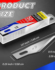 50 PCS Exacto Knife Blades, High Carbon Steel 11 Blades Refill Art Blades with Storage Case for Craft, Hobby, Scrapbooking, Stencil