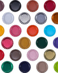 100 Pieces Bottle Caps for Crafts in Double Sides Printed Mixed Colors Flattened and 100 Pack 1 Inch Clear Stickers for Photo Pendant Craft Jewelry Making
