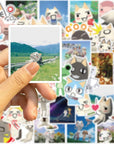 50PCS Toro Inoue Cat Kawaii Stickers Party Supplies Waterproof Graffiti Vinyl Sticker Decals Toy Kid Gifts (Inoue Toro)