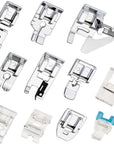Presser Feet Set 11Pcs Snap on Sewing Machine Foot for Brother Singer Janome Babylock Kenmore Low Shank Sewing Machine Use