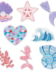 8 Pcs Dreamy Unicorn Iron on Patches Cute Rainbow Star Heart Butterfly Diamond Sew on Embroidered Applique Repair Embroidery Patch DIY Craft Accessories for Kids Girls Clothing Backpack Hat