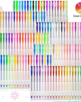 140 Colors Gel Pens Set Gel Pen for Adult Coloring Books Drawing Painting Writing
