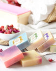 Soap Making Supplies with Soap Molds with Wooden Box, Soap Cutters, Wavy and Straight Scraper, Personalized Labels and Plastic Bags - DIY Adults Craft Kits
