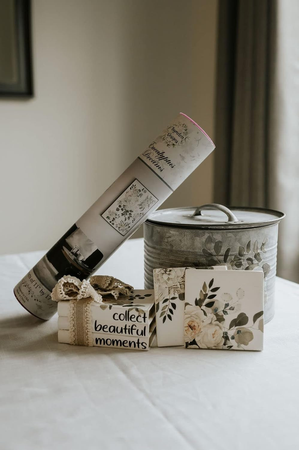 Rub on Transfers for Furniture and Crafts | 3 Design Sheets 11” X 17” Each | Home Décor Transfers | Furniture and Craft Decals | by  (Eucalyptus Dreams)