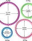 round Knitting Looms Set Craft Kit Tool with Hook Needle and Pompom Maker