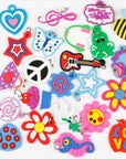 Rubber Loom Band Silicone Charm, Bracelet Charms,Loom Rubber Bands Charms,Bracelet Pendant, (100Pcs)