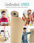 Made in USA Kraft Paper Wide Jumbo Roll 48" X 1200" (100Ft) Ideal for Gift Wrapping, Art, Craft, Postal, Packing, Shipping, Floor Protection, Dunnage, Parcel, Table Runner, 100% Recycled Material