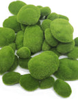 40PCS Artificial Moss Rocks (4 Sizes), Green Moss Decor for Floral Arrangements, Fairy Gardens and Crafting