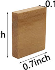 100 Pcs Wood Blank Letter Tiles, 0.8 X 0.7 Inch Unfinished Blank Wood Squares for DIY Craft, Decoration, Laser Engraving Carving
