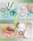 Glass Beads for Jewelry Making, 1520PCS 48 Colors 8Mm Crystal Beads Bracelets Making Kit with Star Pendants for Bracelet Necklace DIY Crafts Making