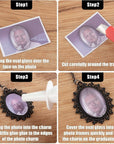 4 Pcs Graduation Cap Photo Charm Personalized Graduation Cap Decorations Memorial DIY Tassel Present for Grad Cap Class of 2024 Gown Ceremony