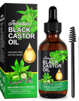 Jamaican Black Castor Oil,Organic Castor Oil for Body Skin,100% Pure Cold Pressed Black Castor Oil Organic,Essential Oil,Massage Oil,Hair Nourishing Oil,Anti-Aging Oil,Massage Oils