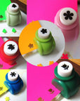 12Pcs Craft Hole Punch Shapes Set,Small Paper Puncher for Kids,Single Crafting Scrapbook Punches,Star,Butterfly,Leaf,Christmas Tree.Heart,Tag Stamp Cards Mini Cutter Nail Arts Crafts Punchers Supplies