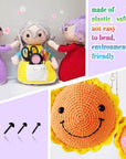 480Pcs Black Needle Felting Eyes 3Mm 4Mm 5Mm 6Mm Plastic Doll Eyes without Washers Small Craft Eyes for Needle Felting Plush Animal Sewing Making