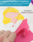 Applique Fusing Mat 13.5"X17" (34Cm X 43Cm) with Bonus Applique Pressing Sheet and Handy Storage Tube - a Great Silicone Mat and Applique Teflon Sheet for Arts and Fusible Web Fabric Crafts