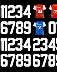 223 Pcs Iron on Letters and Numbers, 8 Inch Clothing Heat Transfer 0 to 9 Jersey Iron on Numbers, 2 Inch White Iron on Vinyl Letters with A-Z PU Alphabets Sticker for DIY Craft Team Uniform Sports