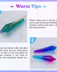Resin Molds 18Pcs Pendulum Crystal Molds for Resin, Silicone Molds for Resin,Multi-Facet Resin Jewelry Molds for Quartz Crystals Pendants, Resin Necklace,Uv Resin