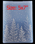 3D Tree Woodland Background Plastic Embossing Folders for Card Making Scrapbooking and Other Paper Crafts 3050933
