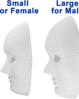 14 Pack Paper Mache Masks - 2 Sizes for Artistic Projects, Theater, Halloween, Masquerade Parties, Classroom Art