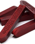 6PCS Blood Red Sealing Wax Sticks with Wick, Suitable for Envelope, Invitation, Gift Wrapping, Wine Bottle, Tea or Cosmetics Box