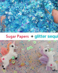 130 Pack Slime Making Kits Supplies,Gold Leaf,Foam Balls,Glitter Shake Jars,Fishbowl Beads,Fruit Slices,Fake Sprinkles,Glitter Sequins Accessories, Sugar Papers (Slime Kits)