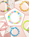 1200 Pcs Glow in the Dark Pony Beads, UV Beads Pony Beads, Mix 10 Colors Glow Pony Beads, Beads Hair Beads Bulk for DIY Jewelry Craft Making Necklace Bracelet
