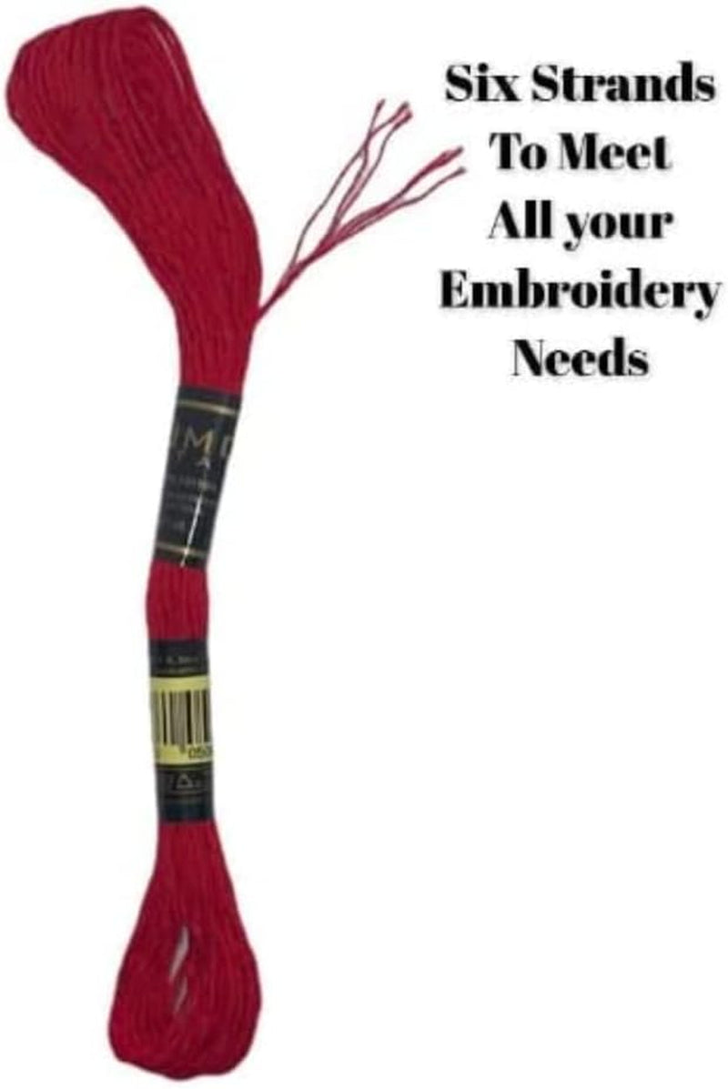 Pack of 12 Premium Embroidery Thread | 100% Egyptian Cotton Premium Skeins | Cross Stitch Embroidery Floss | Oeko TEX Certified Stranded Cotton | (Medium Brown 358)