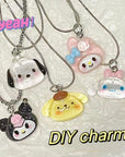 60PCS 3D Kawaii Cartoon Animal Charms Pendant Cute Charms DIY Pendants for Jewelry Making Necklace Earrings Keychains Bracelet, Mutiple Styles (C)