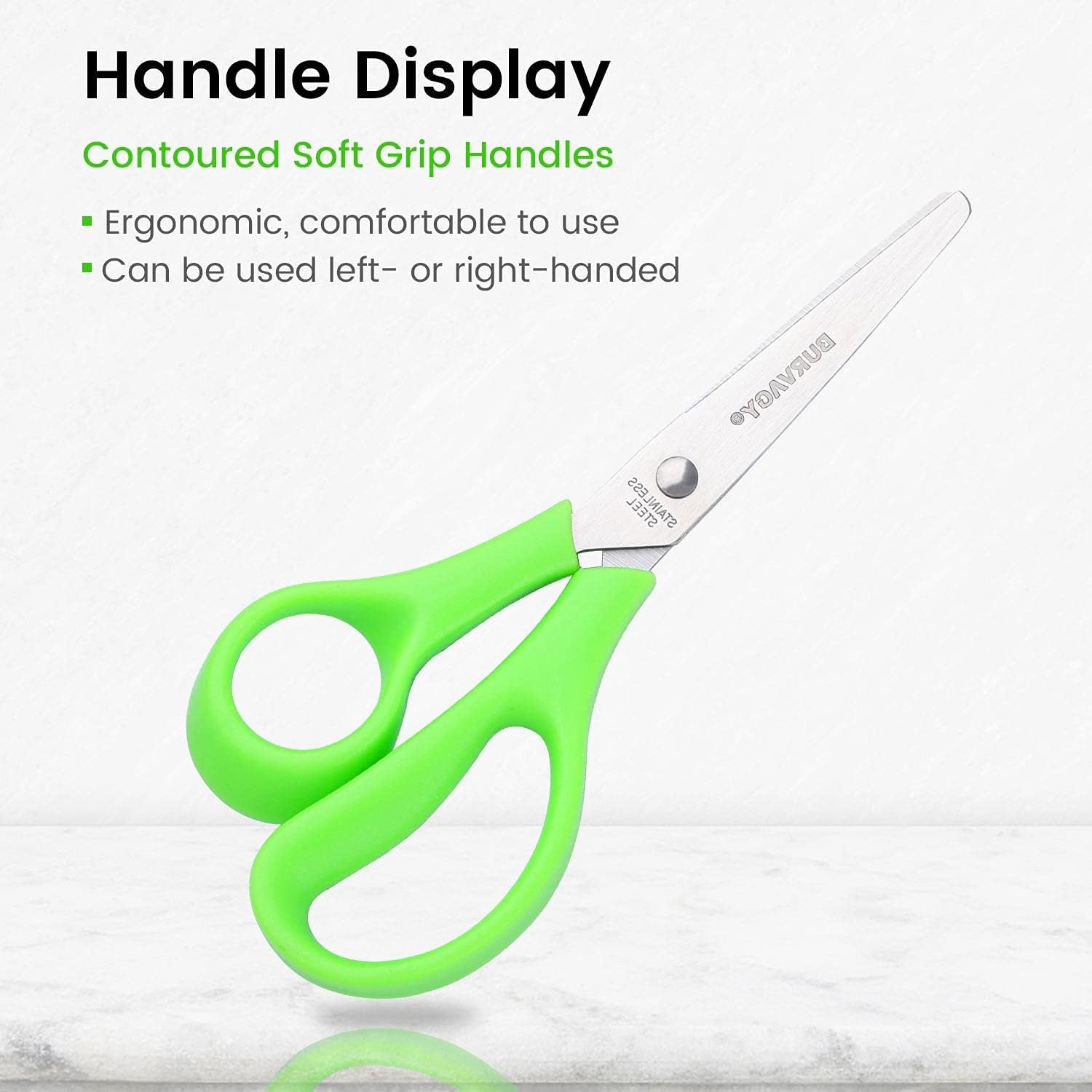 Scissors,  6" Multipurpose Scissors Bulk 16-Pack, Right/Left Handed Comfort-Grip Handles Ultra Sharp Blade Shears Sturdy Sharp Scissors for Office Home School Sewing Fabric Craft Supplies