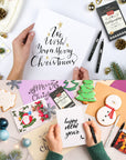 Calligraphy Pens,8 Size Calligraphy Pens for Writing,Brush Pens Calligraphy Set for Beginners, Hand Lettering Pens