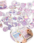 Cute Cartoon Rabbits Decoration Stickers for Scrapbook Planners Gift Packing Scrapbooking Album Planner Journal Arts DIY Craft