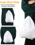 30 Pcs Blank Sublimation Drawstring Bags Drawstring Backpack Bulk Heat Press Reusable Sublimation Bags Cinch Bag Sackpack for Gym Sport DIY Craft Operation Christmas, White