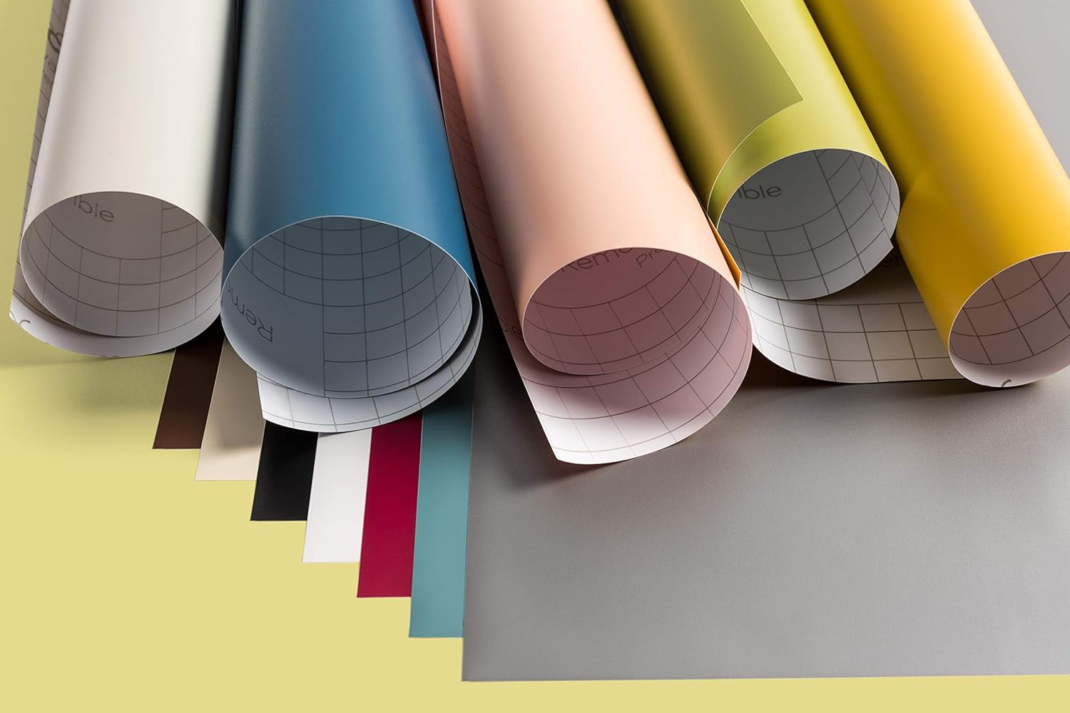 Premium Vinyl - Removable, 12” X 12” Adhesive Decal Sheets Essential Sampler