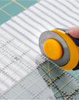 45Mm Quick-Change Rotary Cutter (RTY-2C/NBL) - Rotary Fabric Cutter W/ Blade Cover for Crafts, Sewing, Quilting, Replacement Blade: RB45-1 (Navy)