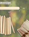 4.5" Craft Ice Cream/Popsicle Sticks/Natural Wood/Diy Projects- Pack of 210