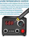 LH30 Wood Burning Kit, Digitally Adjustable Temperature Wood Burner Pen Kit, Wood Burning Tool, Professional Wood Burner Tool Kit for Adults and Beginners Craft (LH30-2 New)