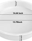 14" round X 2" Deep XL Large Tray Mold, Shiny Silicone Tray Board Table Clock Mold for Epoxy Resin Casting, Floral Preservation Bouquet Resin Mold Home Decor